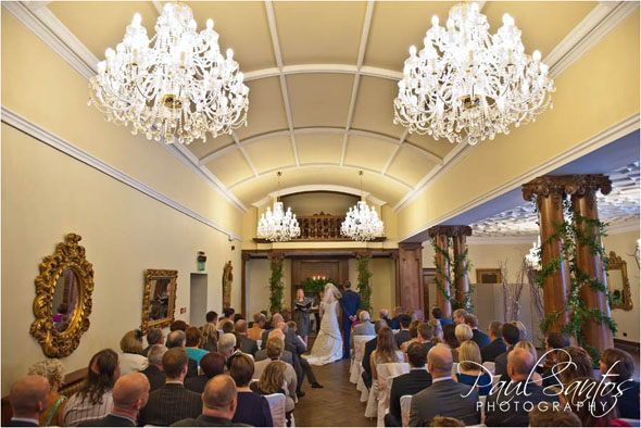 Guyzance Hall Wedding Photography Ceremony Hall 13